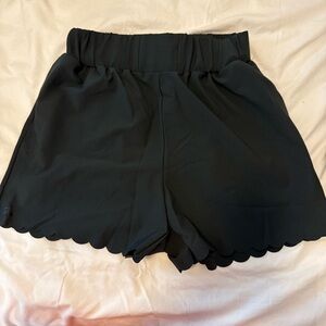 Jo+Jax High Waist Black Scalloped Rocky Shorts xxs adult nwt